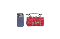 VALENTINO ROCKSTUD SPIKE SMALL RED