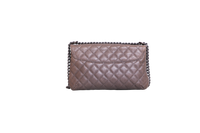 CHANEL CC PLATE HOBO FLAP BAG CAVIAR BRONZE - RUTHENIUM HDWR