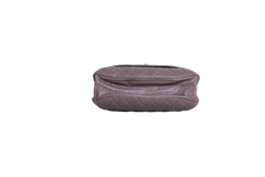 CHANEL CC PLATE HOBO FLAP BAG CAVIAR BRONZE - RUTHENIUM HDWR