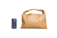 BOTTEGA HOP SMALL INTRECCIATO BEIGE