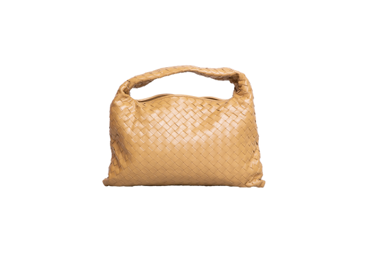 BOTTEGA HOP SMALL INTRECCIATO BEIGE