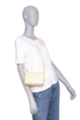 BOTTEGA MINI LOOP CAMERA BAG TRAVERTINE