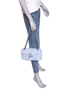 GUCCI GG MARMONT LIGHT BLUE SMALL