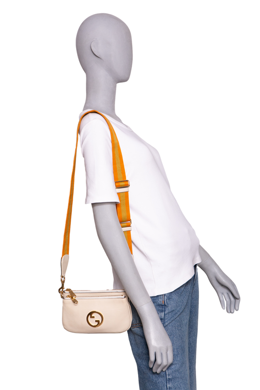 GUCCI BLONDIE MINI GG INTERLOCKING IVORY