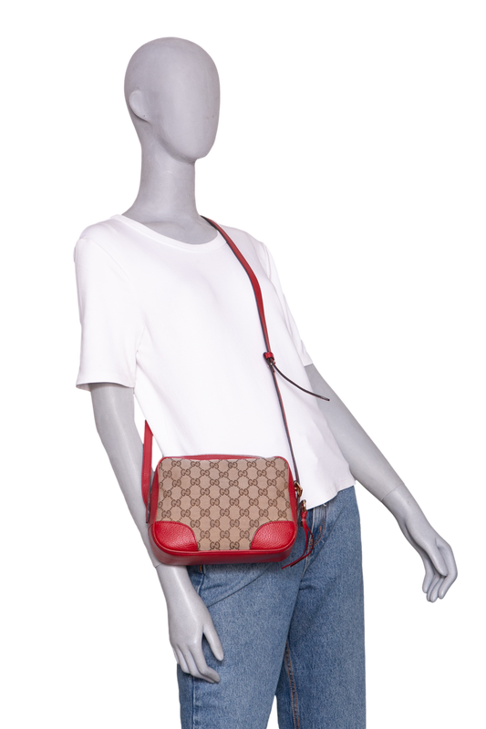 GUCCI BREE GG CANVAS DARK RED - 2022