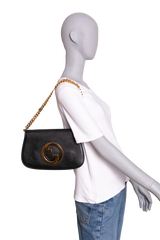 GUCCI BLONDIE NM CHAIN LEATHER BLACK
