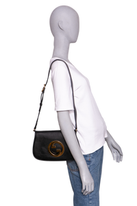 GUCCI BLONDIE NM CHAIN LEATHER BLACK