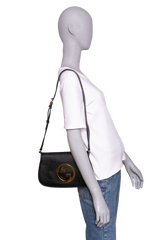 GUCCI BLONDIE NM CHAIN LEATHER BLACK