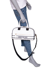 DIOR VIBE ZIP BOWLING MEDIUM CALFSKIN WHITE