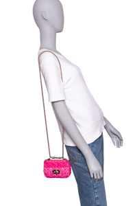 VALENTINO ROCKSTUD SPIKE MICRO LEATHER PINK