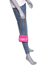 VALENTINO ROCKSTUD SPIKE MICRO LEATHER PINK