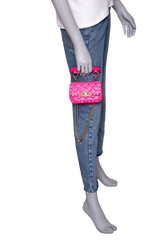 VALENTINO ROCKSTUD SPIKE MICRO LEATHER PINK