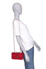 VALENTINO ROCKSTUD SPIKE SMALL RED