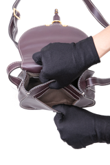 CHLOÉ MARCIE SMALL LEATHER BLACK RAISIN