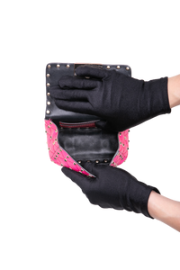 VALENTINO ROCKSTUD SPIKE MICRO LEATHER PINK