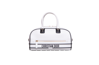 DIOR VIBE ZIP BOWLING MEDIUM CALFSKIN WHITE
