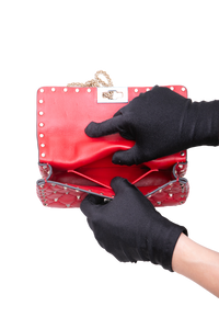 VALENTINO ROCKSTUD SPIKE SMALL RED