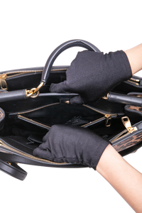 D&G LEOPARD MEDIUM MISS SICILY SHOPPER TOTE BLACK