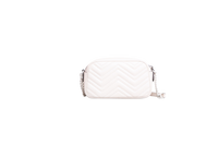 GUCCI GG MARMONT CAMERA BAG SMALL MATELASSÊ WHITE