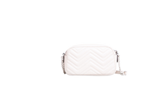 GUCCI GG MARMONT CAMERA BAG SMALL MATELASSÊ WHITE