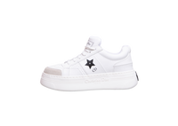 DIOR SNEAKER STAR PLATFORM CALFSKIN AND SUEDE WHITE - 35,5 BR
