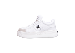 DIOR SNEAKER STAR PLATFORM CALFSKIN AND SUEDE WHITE - 35,5 BR