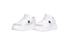 DIOR SNEAKER STAR PLATFORM CALFSKIN AND SUEDE WHITE - 35,5 BR