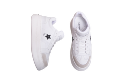 DIOR SNEAKER STAR PLATFORM CALFSKIN AND SUEDE WHITE - 35,5 BR