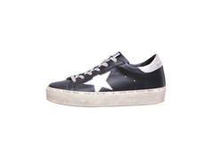 GOLDEN GOOSE HI STAR BLK LEATHER SILVER - 35 BR