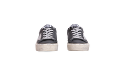 GOLDEN GOOSE HI STAR BLK LEATHER SILVER - 35 BR