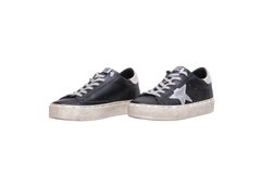 GOLDEN GOOSE HI STAR BLK LEATHER SILVER - 35 BR
