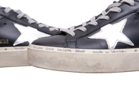 GOLDEN GOOSE HI STAR BLK LEATHER SILVER - 35 BR