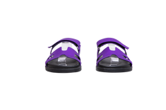 HERMÈS SANDAL CHYPRE SATIN PURPLE/BLACK - 36 BR