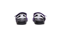 HERMÈS SANDAL CHYPRE SATIN PURPLE/BLACK - 36 BR
