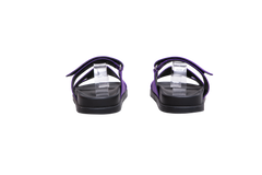 HERMÈS SANDAL CHYPRE SATIN PURPLE/BLACK - 36 BR