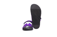 HERMÈS SANDAL CHYPRE SATIN PURPLE/BLACK - 36 BR
