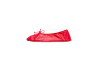 THE ROW NAPPA ROUND BALLET FLATS RED - 36 BR