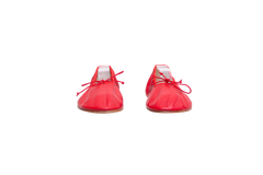 THE ROW NAPPA ROUND BALLET FLATS RED - 36 BR