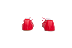THE ROW NAPPA ROUND BALLET FLATS RED - 36 BR