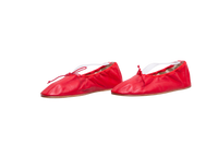 THE ROW NAPPA ROUND BALLET FLATS RED - 36 BR