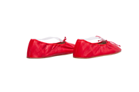 THE ROW NAPPA ROUND BALLET FLATS RED - 36 BR