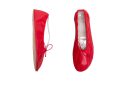 THE ROW NAPPA ROUND BALLET FLATS RED - 36 BR