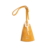 MIU MIU CAMOSCIO TRICK PELLE BAG CHARM