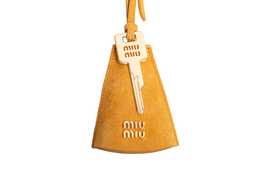 MIU MIU CAMOSCIO TRICK PELLE BAG CHARM