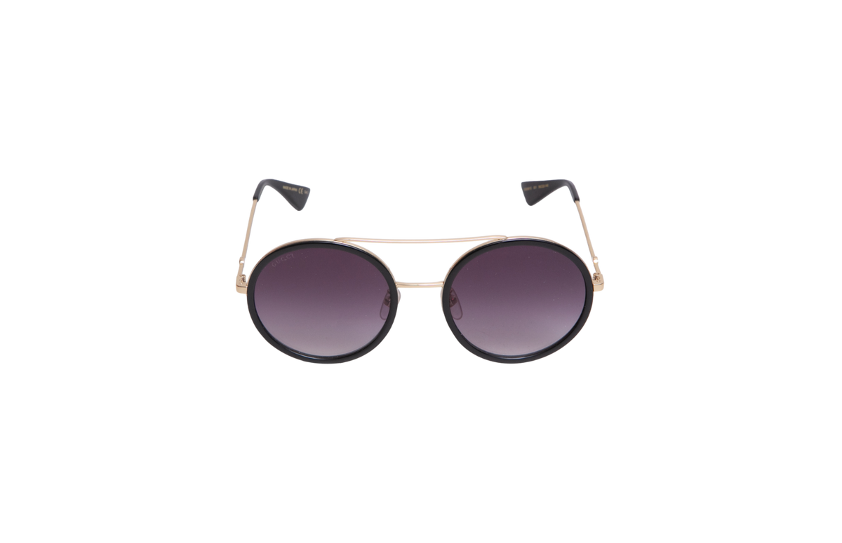 GUCCI ROUND METAL GOLD/BLACK
