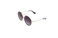 GUCCI ROUND METAL GOLD/BLACK