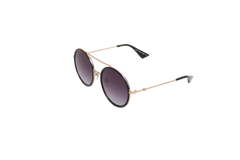 GUCCI ROUND METAL GOLD/BLACK
