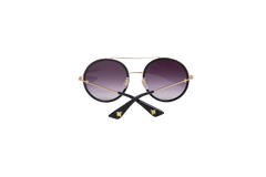 GUCCI ROUND METAL GOLD/BLACK