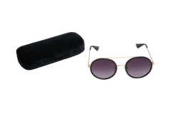 GUCCI ROUND METAL GOLD/BLACK