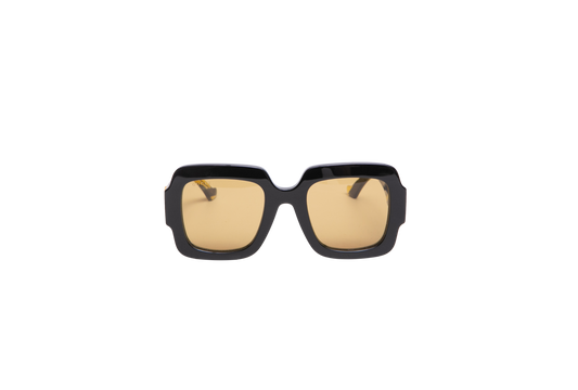 GUCCI SQUARE GG ACETATE BLACK/YELLOW